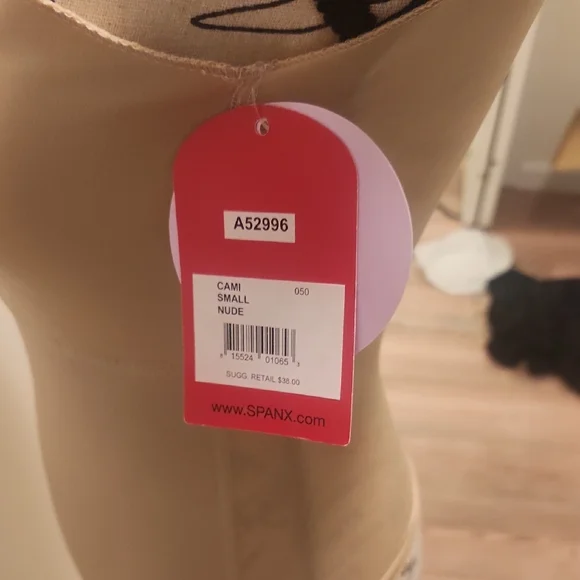 SPANX Tan Fitted Tank Top with Seamless Design - Picture 7 of 8